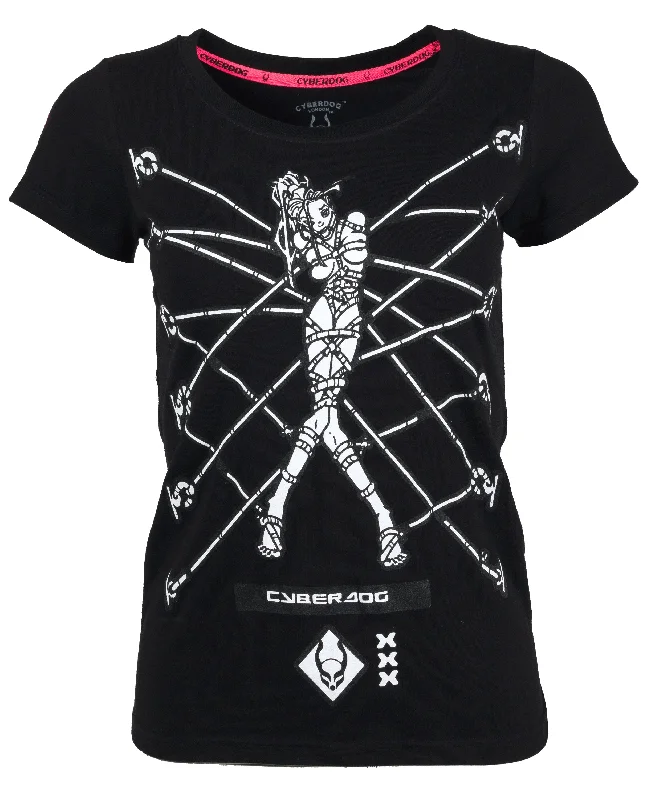 GIRLS BONDAGE GIRL T-SHIRT Welt Pockets Slit Pockets Flap Pockets