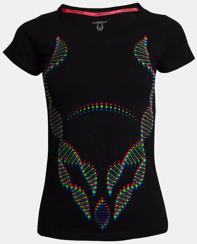 GIRLS DNA T-SHIRT Beaded Sequined Faux Fur