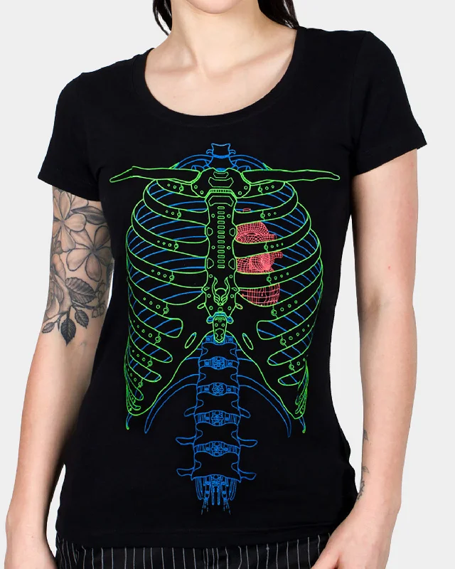 GIRLS RIB CAGE T-SHIRT Anti-Shrink Durable Soft