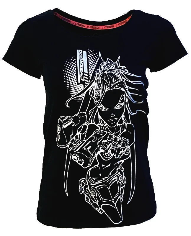 GIRLS VISOR GIRL T-SHIRT Notch Collar Peter Pan Collar Cowl Neck