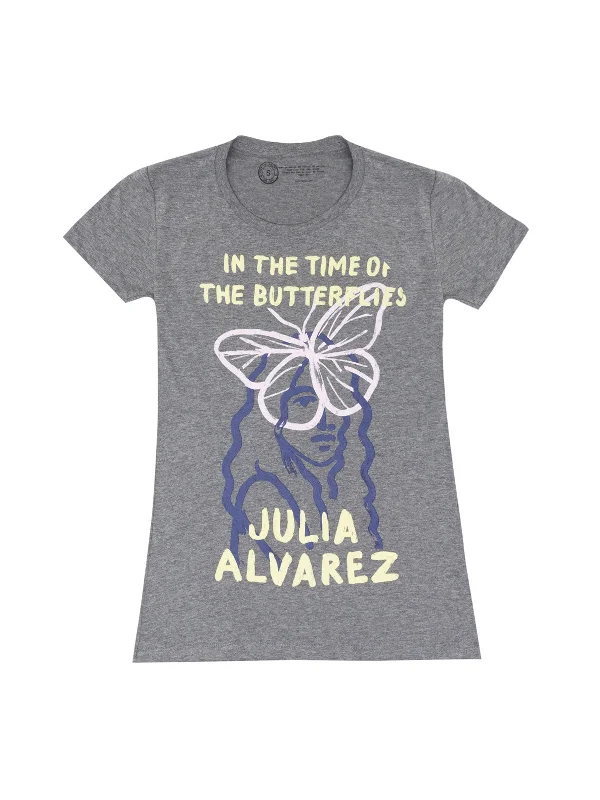 In the Time of the Butterflies Women's Crew T-Shirt Thin T-Shirt Open Front Quick Dry In the Time of the Butterflies Women's Crew T-Shirt Thin T-Shirt Open Front Quick Dry