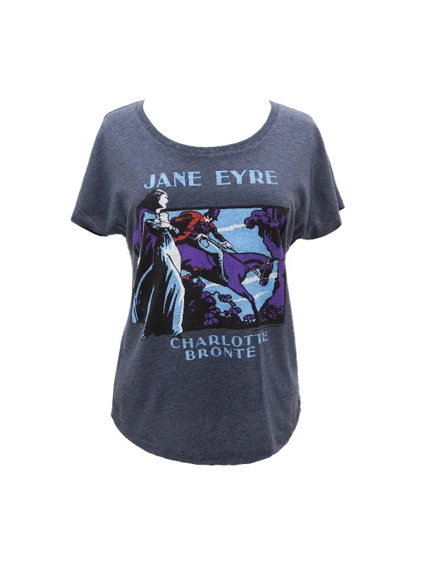 Jane Eyre Women’s Relaxed Fit T-Shirt Collared Crew Neck Turtle Neck