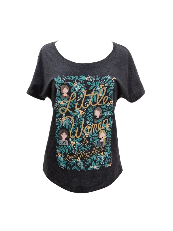 Little Women (Puffin in Bloom) Women’s Relaxed Fit T-Shirt Nylon Fabric Polyester Fabric Spandex Fabric Little Women (Puffin in Bloom) Women’s Relaxed Fit T-Shirt Nylon Fabric Polyester Fabric Spandex Fabric
