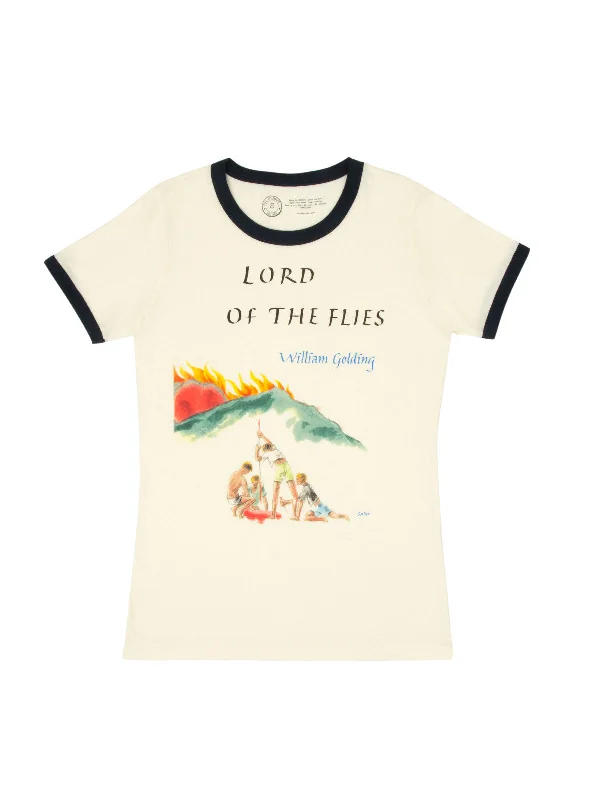 Lord of the Flies Women's Crew T-Shirt Print Jacquard Patchwork