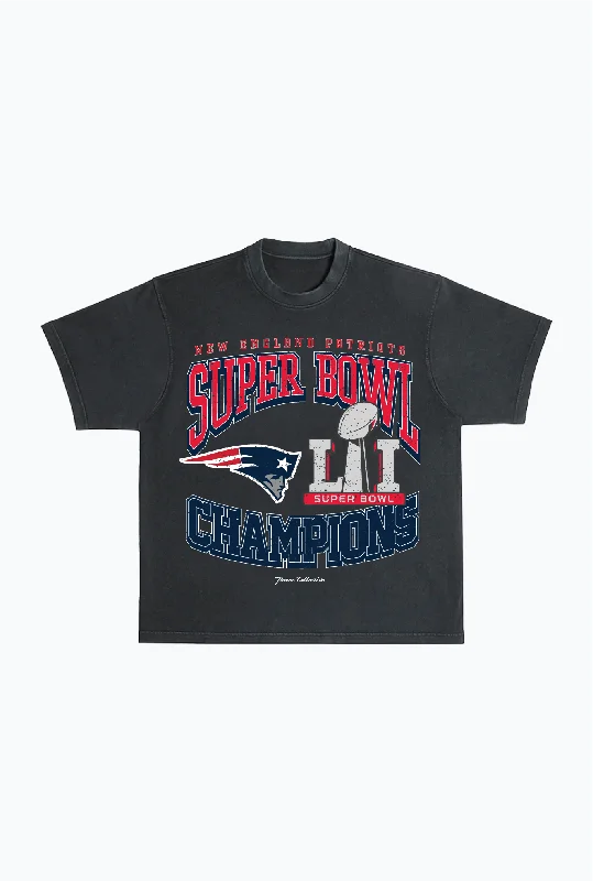 New England Patriots Super Bowl LI Heavyweight T-Shirt - Black