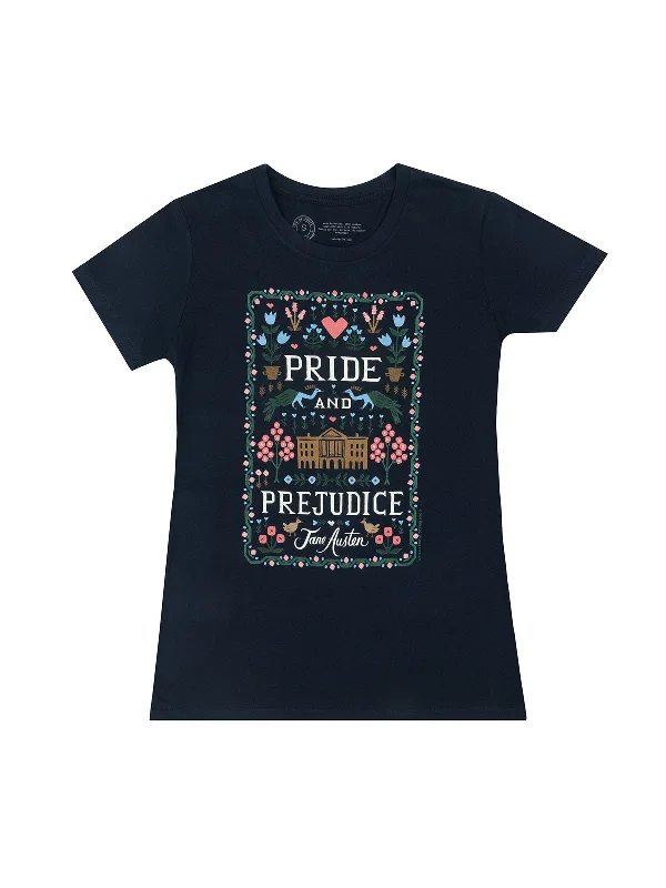 Pride and Prejudice (Puffin in Bloom) Women's Crew T-Shirt Faux Fur Fabric Real Fur Fabric Shearling Fabric Pride and Prejudice (Puffin in Bloom) Women's Crew T-Shirt Faux Fur Fabric Real Fur Fabric Shearling Fabric