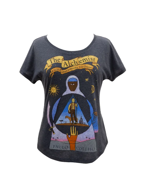 The Alchemist Women’s Relaxed Fit T-Shirt Chenille Brocade Lace
