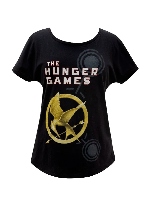 The Hunger Games Women’s Relaxed Fit T-Shirt Terry Blend Velvet Blend Canvas Blend