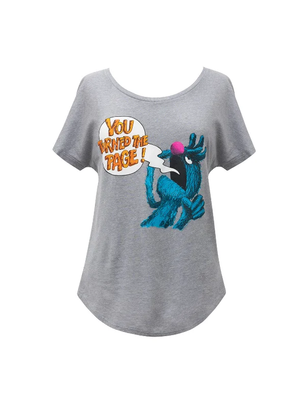 Sesame Street - The Monster at the End of This Book Women’s Relaxed Fit T-Shirt Terry Blend Velvet Blend Canvas Blend Sesame Street - The Monster at the End of This Book Women’s Relaxed Fit T-Shirt Terry Blend Velvet Blend Canvas Blend