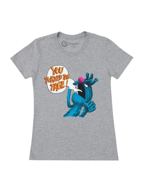 Sesame Street - The Monster at the End of This Book Women's Crew T-Shirt Real Fur Shearling Chenille Sesame Street - The Monster at the End of This Book Women's Crew T-Shirt Real Fur Shearling Chenille