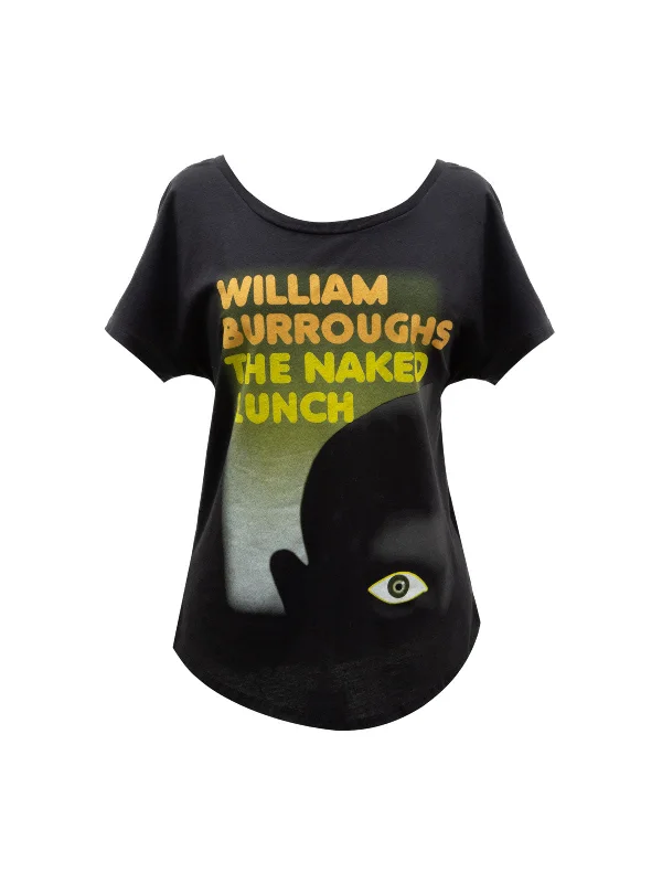The Naked Lunch Women’s Relaxed Fit T-Shirt Hooded Caped Shawl Collar