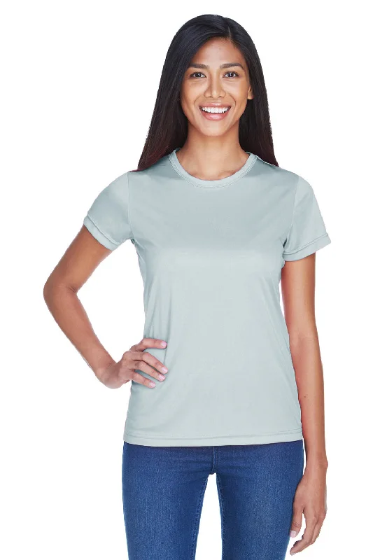 UltraClub Womens Cool & Dry Performance Moisture Wicking Short Sleeve Crewneck T-Shirt - Grey