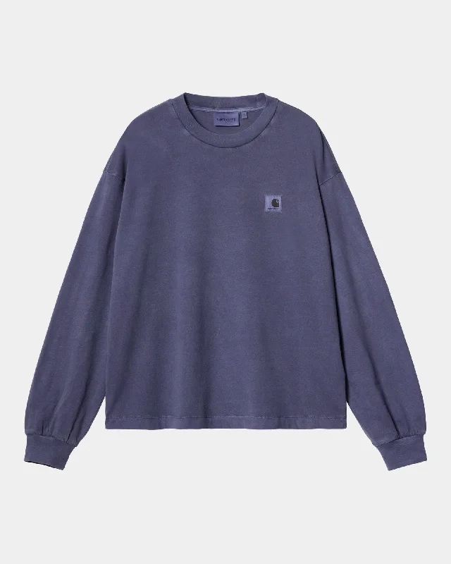 Women’s Nelson Long Sleeve T-Shirt | Aura Solid Color Striped Floral