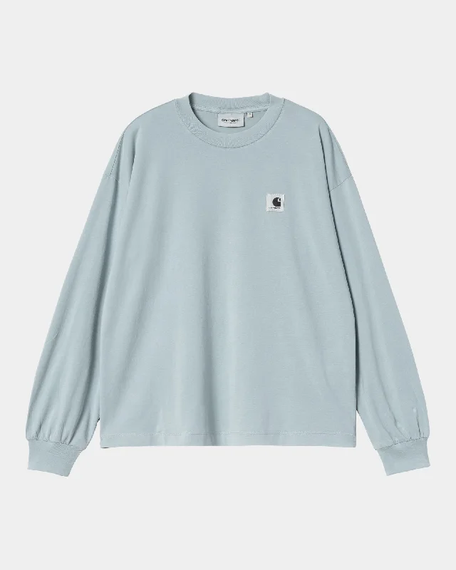 Women’s Nelson Long Sleeve T-Shirt | Dusty Ice Welt Pockets Slit Pockets