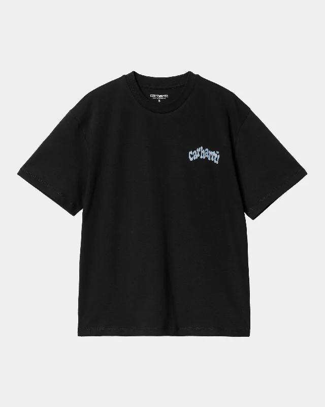 Women’s Amour T-Shirt | Black / Misty Sky Houndstooth Herringbone Solid