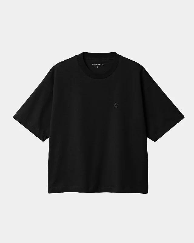 Chester T-Shirt | Black Chenille Blend Fleece Blend Nylon Blend