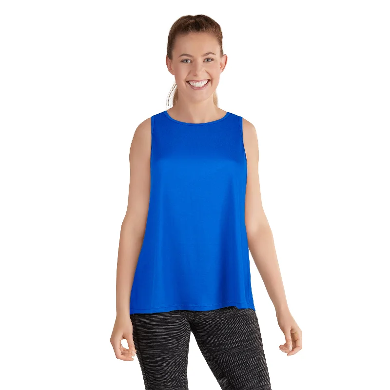 ACX Active Women's Split Back Tank Top modal blend tank