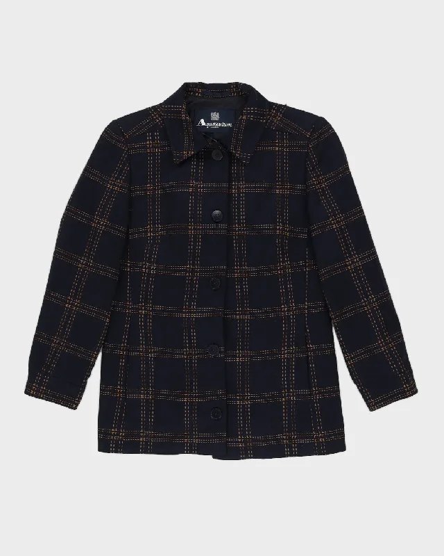 Aquascutum Navy Blue Blazer Jacket - S Tiered Jacket Buttoned Jacket Zippered Jacket Aquascutum Navy Blue Blazer Jacket - S Tiered Jacket Buttoned Jacket Zippered Jacket