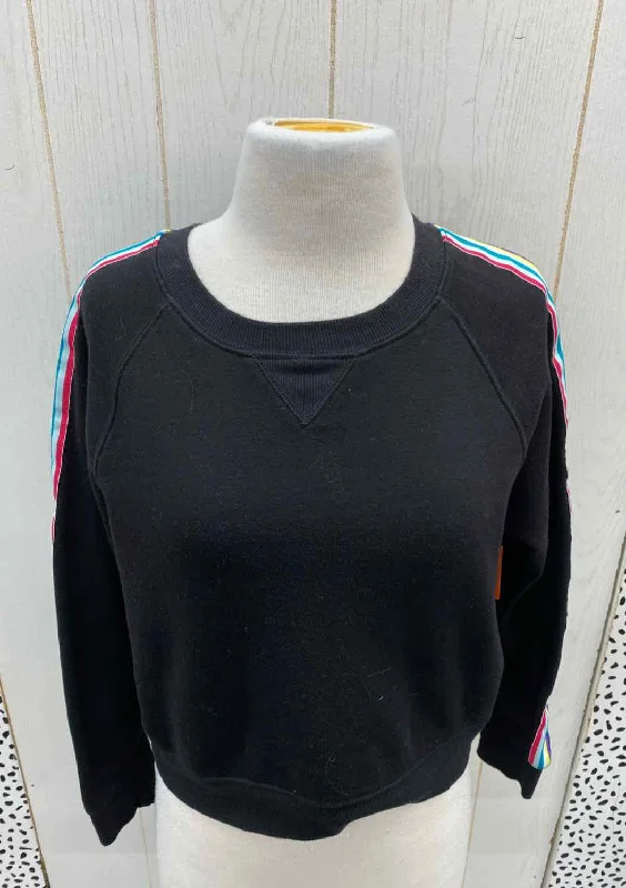 Arizona Black Junior Size Small Sweatshirt Hoodie with Cropped Fit Short Trendy