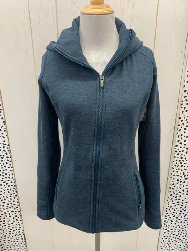Athleta Blue Womens Size XS Sweatshirt Hoodie with Set-In Sleeves Structured Classic Athleta Blue Womens Size XS Sweatshirt Hoodie with Set-In Sleeves Structured Classic