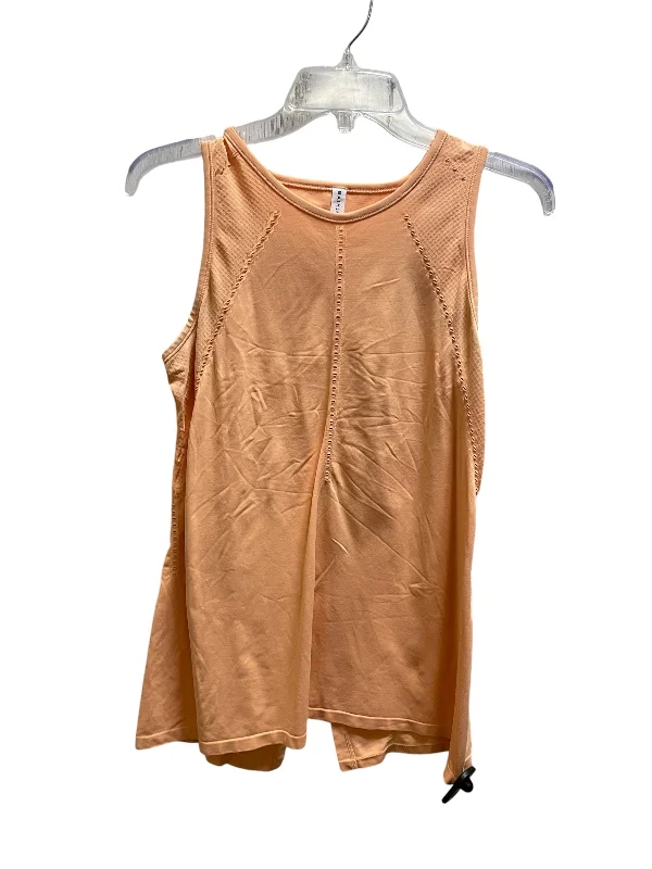 Athletic Tank Top By Athleta In Orange, Size: S metallic tank top