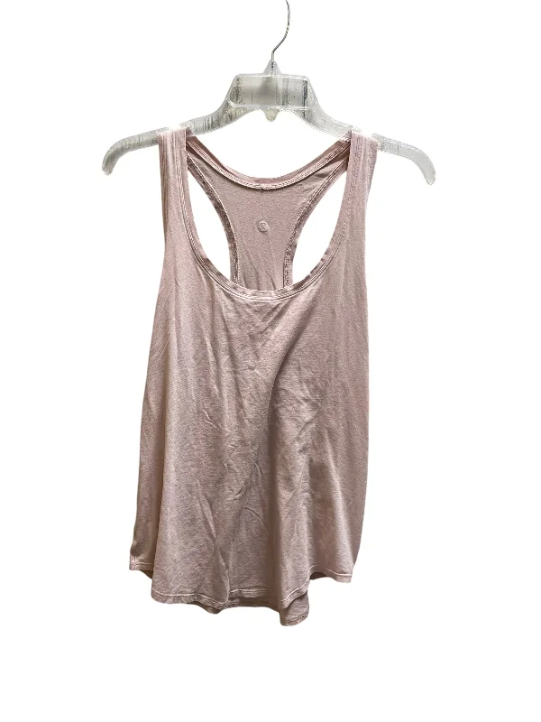 Athletic Tank Top By Lululemon In Pink, Size: 6 mint tank top