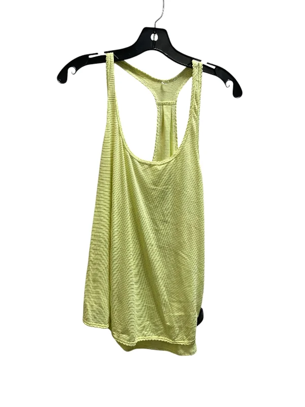Athletic Tank Top By Lululemon In Yellow, Size: 6 cute tank top
