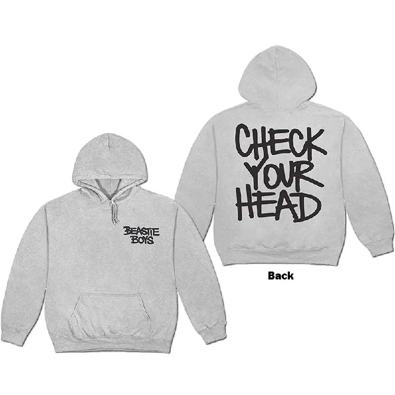 The Beastie Boys Unisex Pullover Hoodie: Check Your Head (Back Print) Hoodie with Applique Textured Unique The Beastie Boys Unisex Pullover Hoodie: Check Your Head (Back Print) Hoodie with Applique Textured Unique