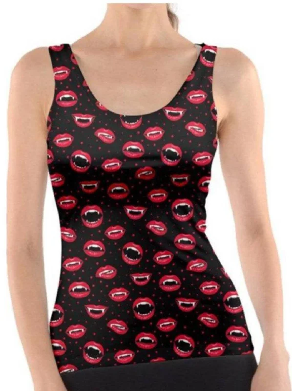 BITE ME! Tank Top teal tank top