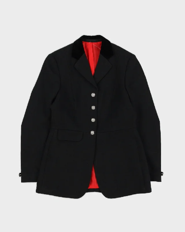 Black Equestrian Riding Blazer Jacket - S Cardigan Sweater Pullover