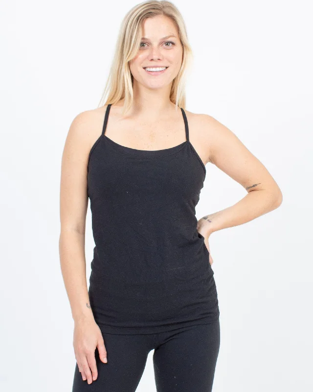 Black Tank Top flirty tank top