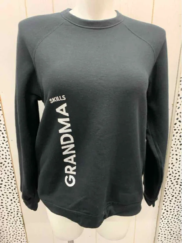 Black Womens Size XL Sweatshirt Hoodie with Back Slit Movement Comfort