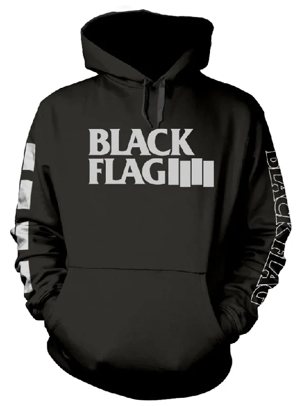 Blag Flag - Logo Unisex Hoodie (back print) Hoodie with Full-Zip Functional Layering