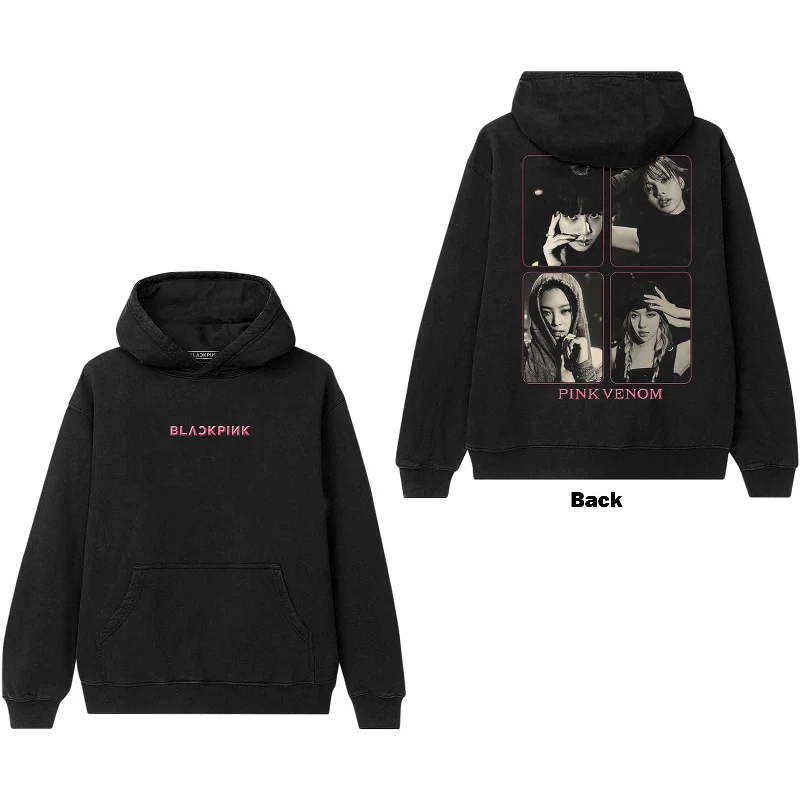BlackPink | Official Band Hoodie | Pink Venom Group Photo (Back Print) Hoodie Sweatshirt Pullover
