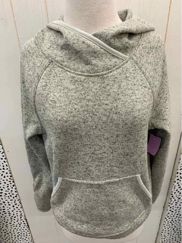 Champion Gray Womens Size M Sweatshirt Hoodie with Oversized Fit Loose Comfortable