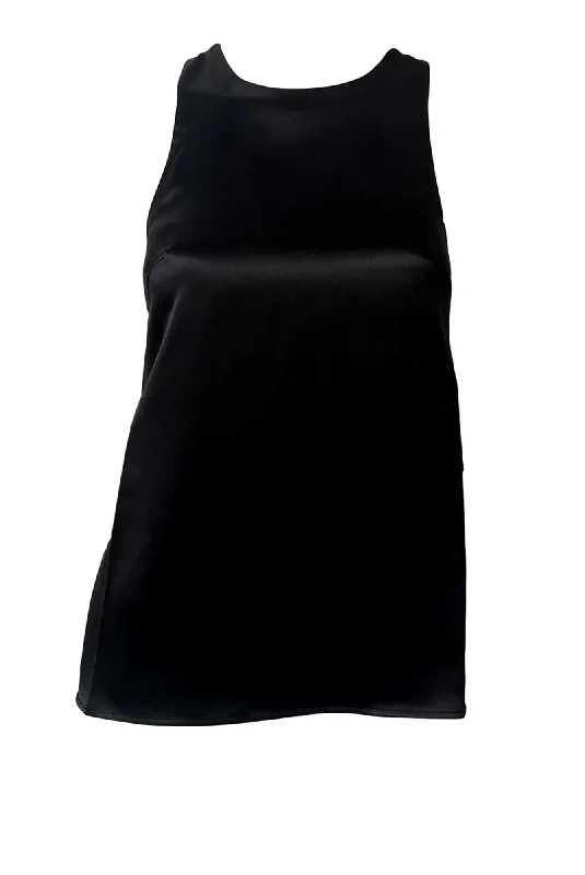 Estor Silk Tank Top teal tank top