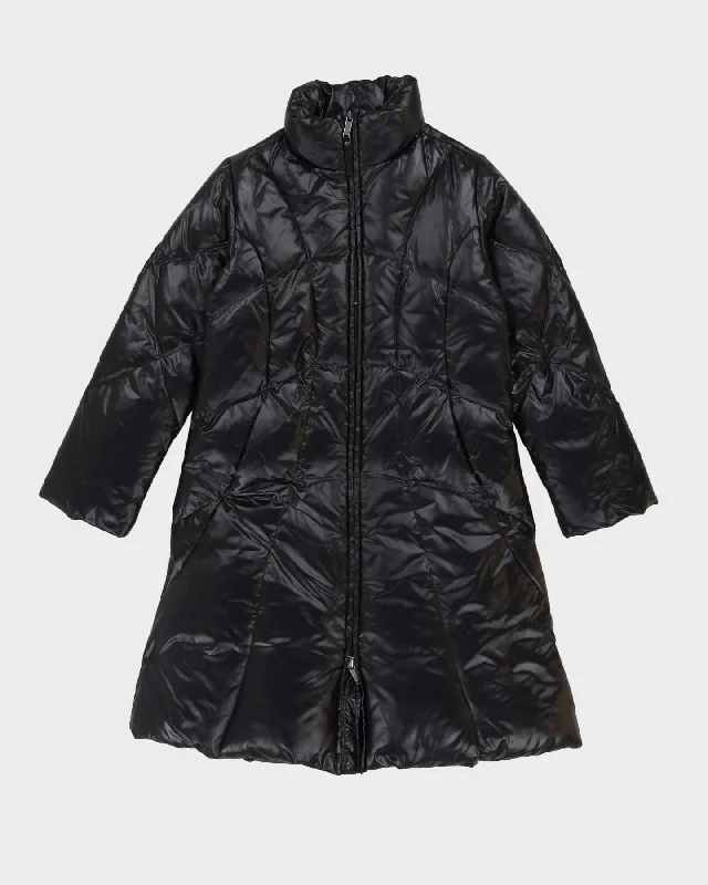 Deadstock With Tags Diesel Black Puffer Jacket - M / L Zip Front Button Front Snap Front