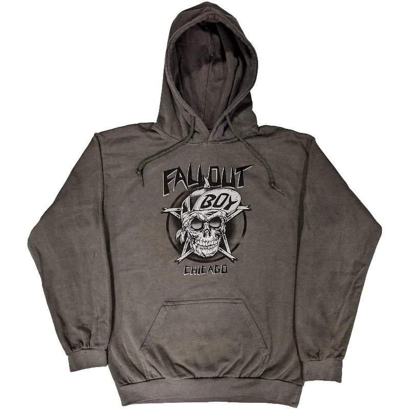 Fall Out Boy Unisex Pullover Hoodie: Suicidal Hoodie with Frayed Bohemian Relaxed