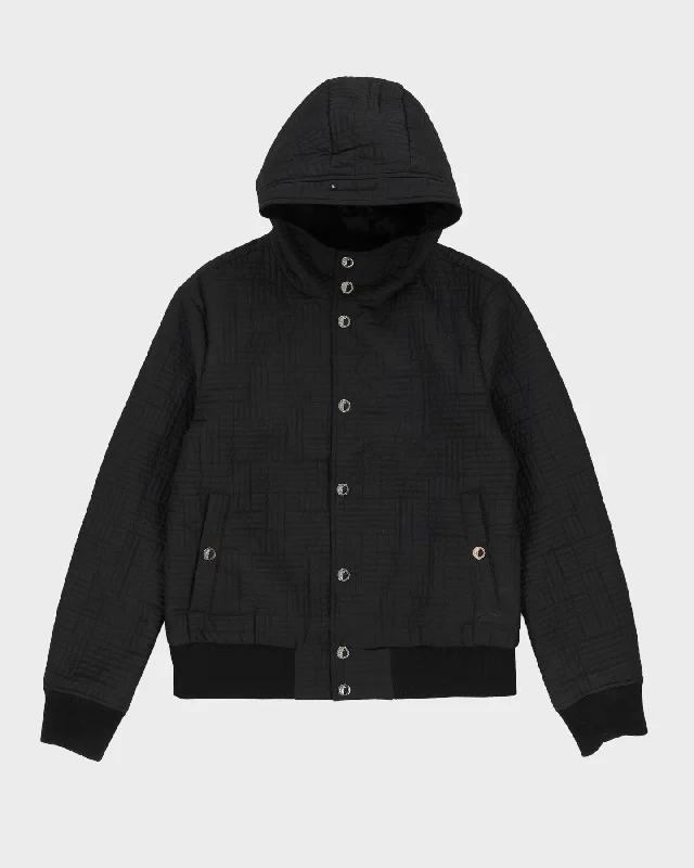 Gianni Versace Collection Black Puffer Jacket - M Trench Coat Raincoat Waterproof Jacket
