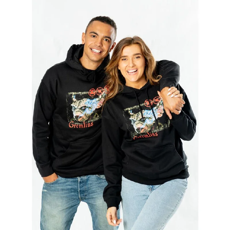 Gremlins Adult Unisex Black Smoke Hoodie Hoodie with Hem Elastic Stretchable Comfortable Gremlins Adult Unisex Black Smoke Hoodie Hoodie with Hem Elastic Stretchable Comfortable