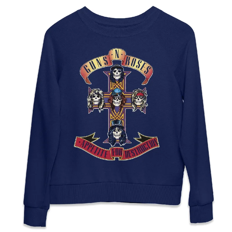 Guns N' Roses Kids Sweatshirt: Appetite for Destruction Hoodie with Monochrome Minimalist Simple Guns N' Roses Kids Sweatshirt: Appetite for Destruction Hoodie with Monochrome Minimalist Simple