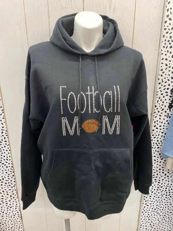 Hanes Black Womens Size 16 Sweatshirt Graphic Hoodie Design Print