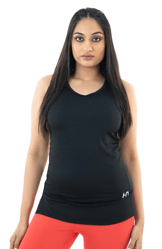 Black Solid Tank Top adorable tank top