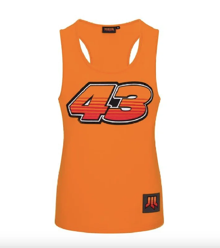 Jack Miller Official Orange 43 Woman's Tank Top - 20 34308 metallic tank top