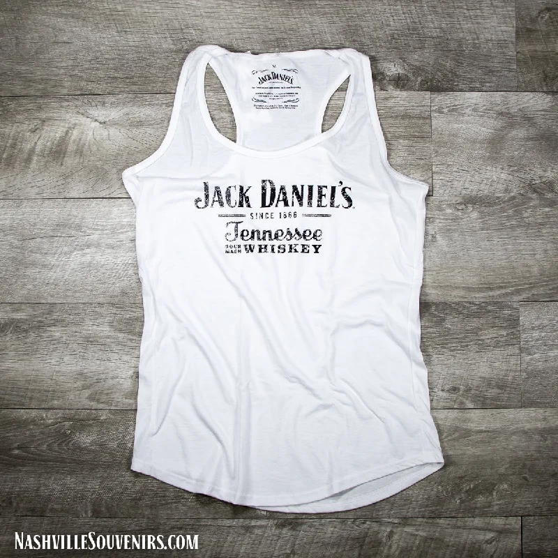 Ladies Jack Daniels Weathered Sour Mash Tank Top lace tank top