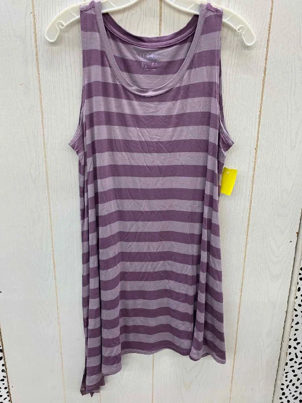 LOGO Purple Womens Size 16/18 Tank Top spandex blend tank