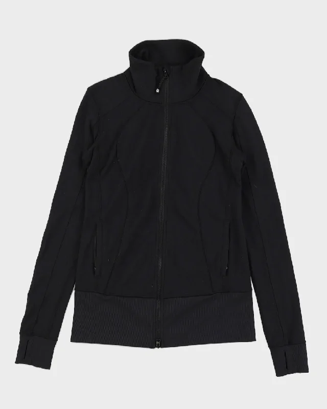 Lululemon Black Fitted Running Jacket - M Ribbed Jacket Pleated Jacket Ruffled Jacket Lululemon Black Fitted Running Jacket - M Ribbed Jacket Pleated Jacket Ruffled Jacket