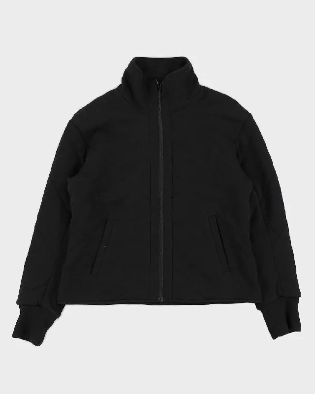 Lululemon Black Reversible Jacket - L Wool Fabric Cashmere Fabric Tweed Fabric