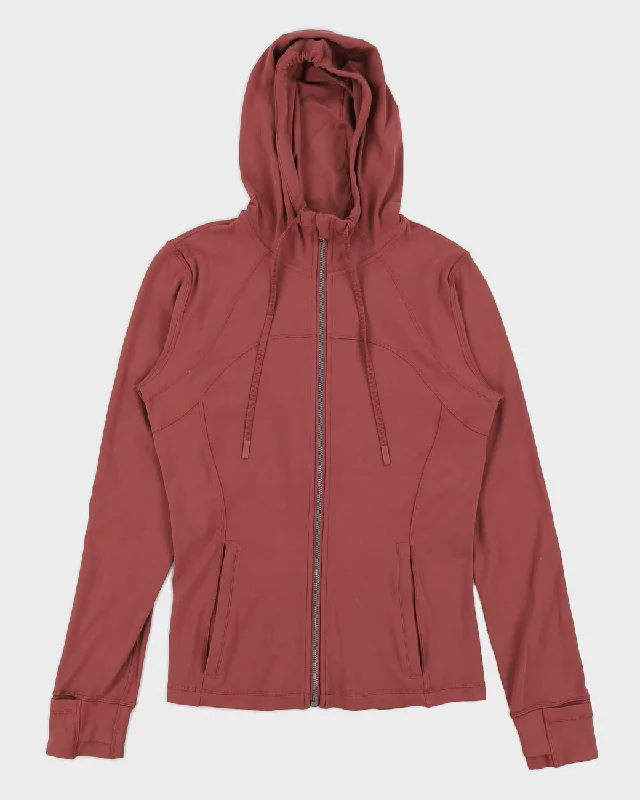 Lululemon Dusty Pink Fitted Running Jacket With Hood - M Faux Fur Fabric Real Fur Fabric Shearling Fabric Lululemon Dusty Pink Fitted Running Jacket With Hood - M Faux Fur Fabric Real Fur Fabric Shearling Fabric
