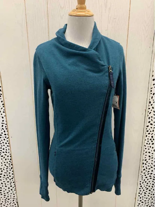 Lululemon Teal Womens Size XS Sweatshirt Hoodie with Slim Fit Tailored Modern